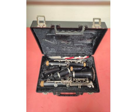 Cased Armstrong USA clarinet. 