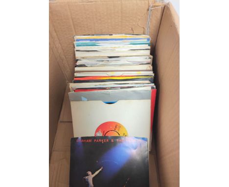 Collection of over 80 singles to include Kate Bush, ELO, Bob Marley, Status Quo, Rolling Stones, etc. 