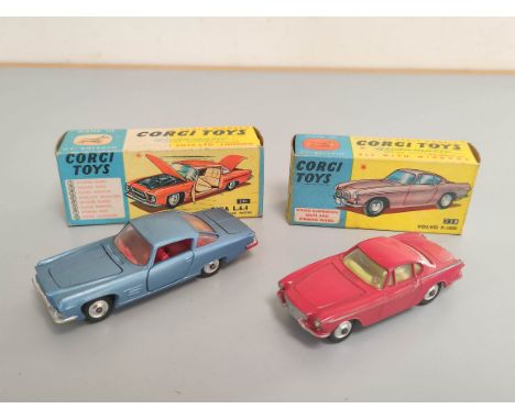 Corgi Toys- Two boxed model vehicles to include GHIA L.6.4 241 &amp; Volvo P.1800 228 (2) 