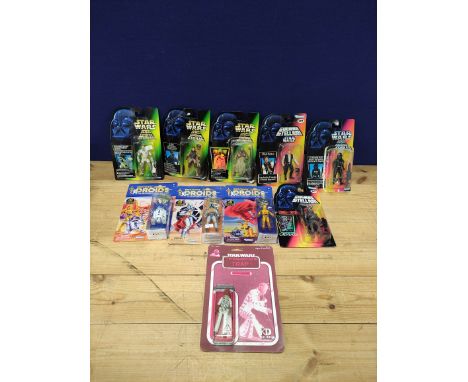 Star Wars- Group of ten sealed Hasbro figures to include French issues comprising of&nbsp;Chewbacca 69570,&nbsp;Han Solo 6957