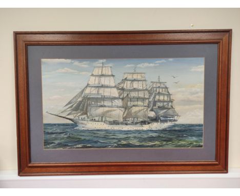 K. Short. Tall Ship. Oil on canvas. 