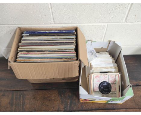Large collection of records and singles to include ELO Three Light Years boxset, The Who, Dire Straits various, Cliff Richard