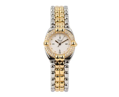 Chopard Gstaad mit DiamantbesatzQuarzwerk, Referenz-Nr. 32/8117 | Gehäuse-Nr. GD3985 8112, Gehäuse 750 Gelbgold/Stahl, Lünett