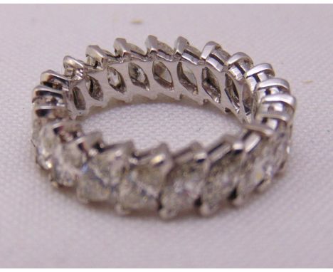 White gold and diamond eternity ring, approx total weight 7.1g