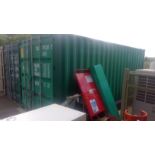 20 Foot container, solid and dry - PLEASE NOTE: CAN ONLY BE COLLECTED AT THE END OF CLEARANCE WHEN