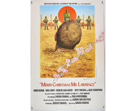 Merry Christmas Mr. Lawrence (1983) One Sheet film poster, signed by Brian Bysouth, rolled, 27 x 40 inches. Please note this 