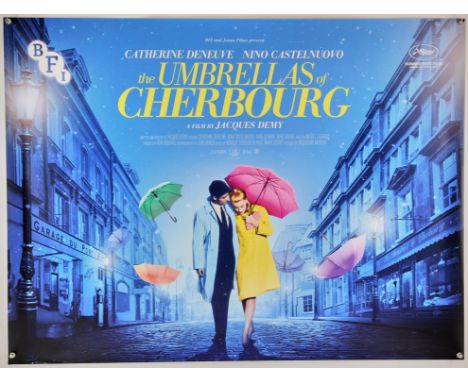 The Umbrellas of Cherbourg (R-2019) BFI release British Quad film poster, rolled, 30 x 40 inches. 