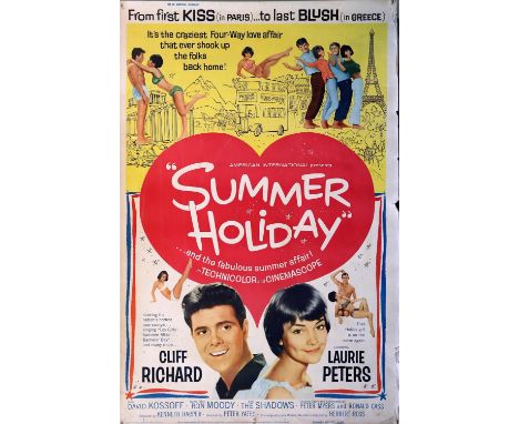 Two US 40 x 60 film posters for Summer Holiday (1963) and The Nutty Professor (R-1967), both rolled, 40 x 60 inches (2). 