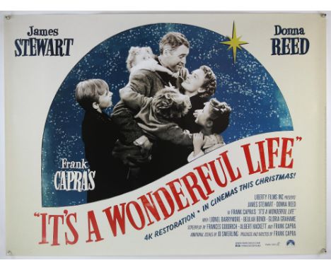 It's a Wonderful Life (R-2012) Park Circus British Quad film poster, rolled, 30 x 40 inches. Condition Report:  Near mint con