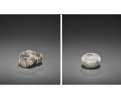 Champa, 14th-17th century (the larger box) and 19th century (the smaller box). Both of globular form and shaped as tropical f