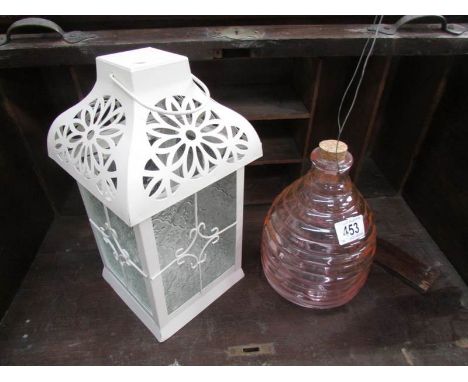 A lantern and one other item.