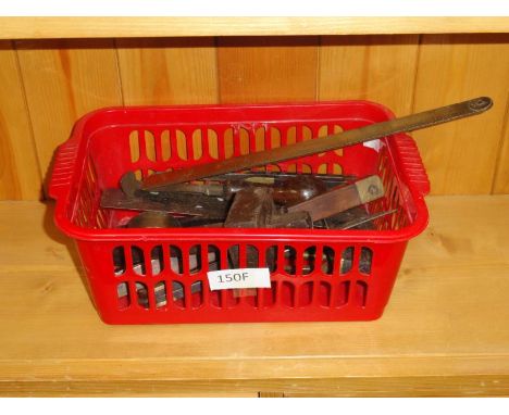A quantity of old carpenters tools