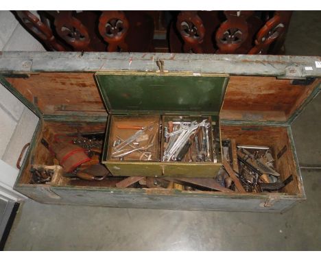 A small toolbox & large toolbox with tools