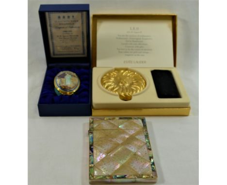 A limited edition Halcyon Days enamel box to commemorated HM Queen Elizabeth the  Queen Mother's 95th birthday, numbered 234/