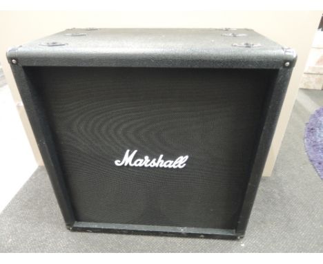 A Marshall MG412B 4 x 12 speaker cabinet