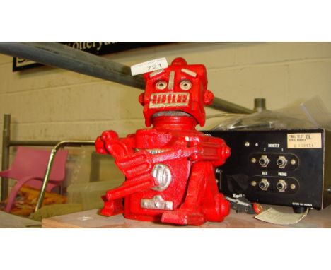 Cast iron novelty Robbie the Robot money box