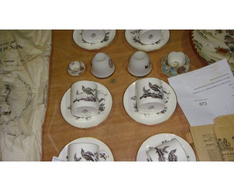 Royal Worcester coffee cans etc.
