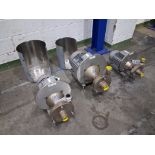 3x Fristam Motor Driven Pumps