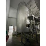 Musk SS Cream Ageing Tank. 26,000 Ltr. 2015. Jacketed with agitation. 6.8 x 3.2 Mtr