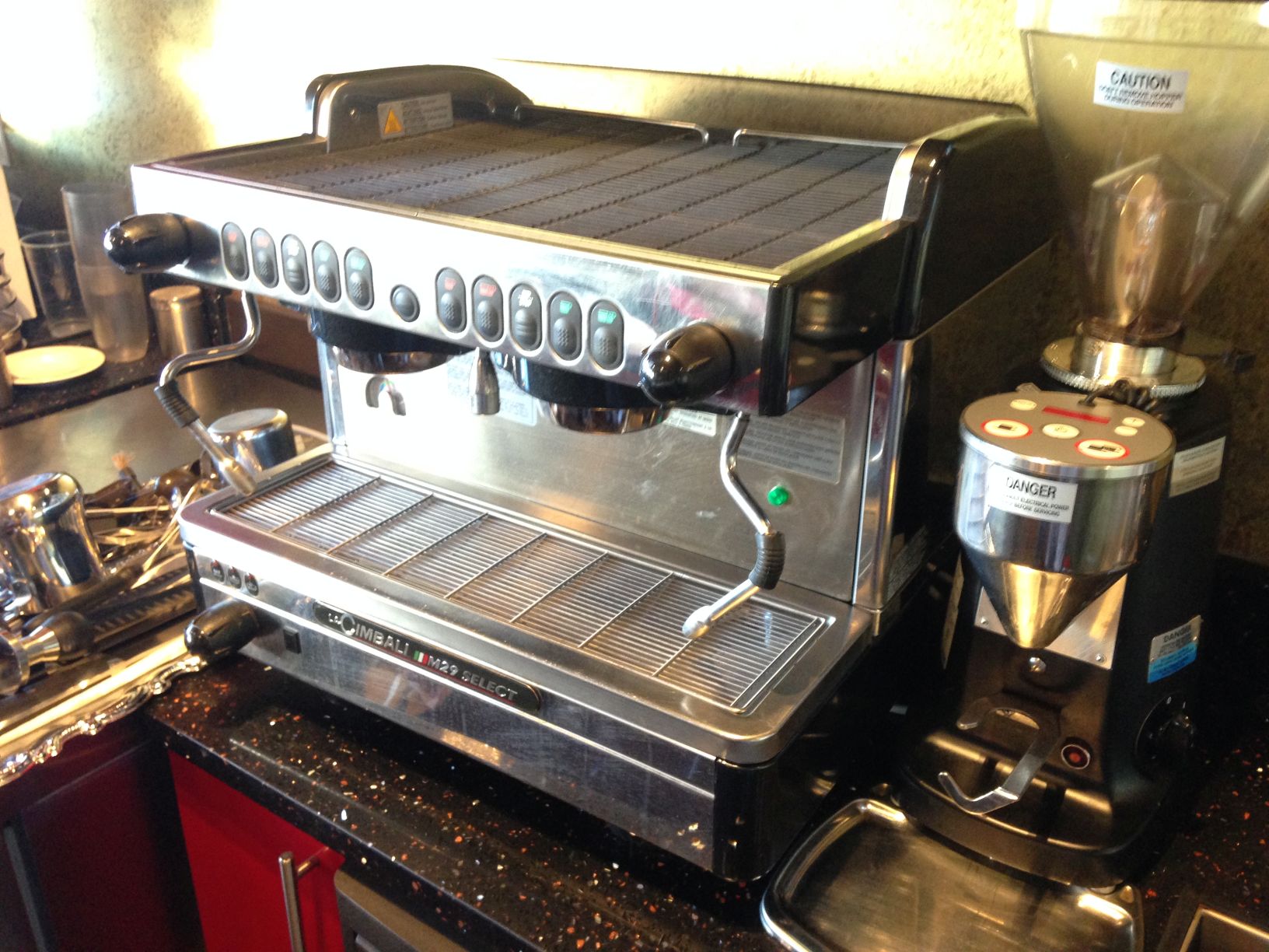 La Cimbali M29 Select Espresso Machine with accessories