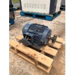 Used- TECHTOP 3 hp motor. Model GX3-AL-TF-182T-4-B-D-3, SN# 1911106550. Overall Approximate Dimensio