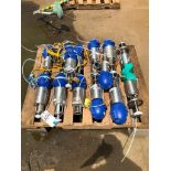 Used- Lot of Alfa Laval Pneumatic Valves.