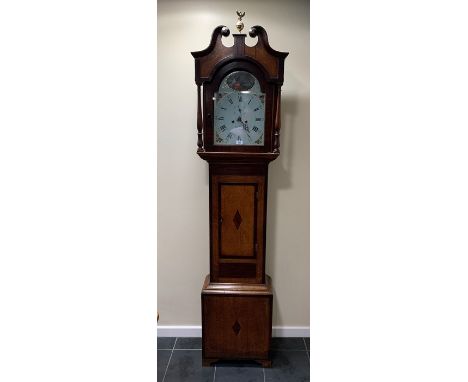 Oak longcase clock by George Parker of Wisbech