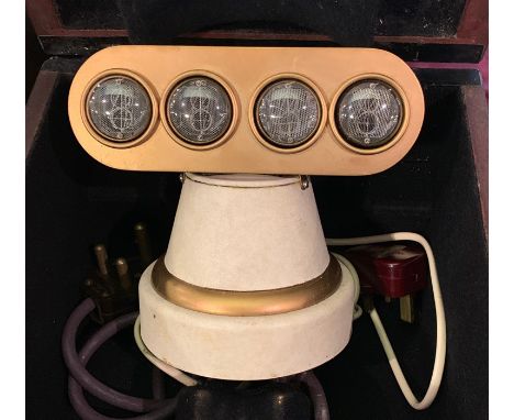 Pioneering digital clock invented, patented and made in Hull by T Bromley. Inventor T Bromley patented this as the first digi