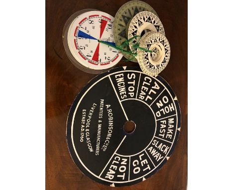 Various compass cards