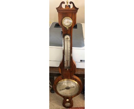 Good 19thC rosewood mercurial barometer