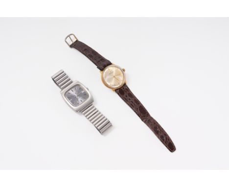 An Omega 'Constellation Automatic' watch and a Breitling watch, Switzerland, 20th C.Various dimensions.