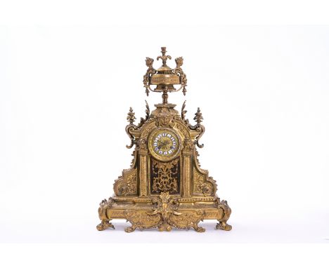 A French Historicsm bronze pendulum clock, 20th C.H 65 cm The work inscribed with the number '2229'.