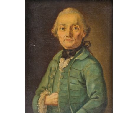 French school: Portrait of Louis Marthe de Gouy dâ€™Arsy, oil on canvas, 18th C.Work: ca. 52 x 42 cm Frame: 62,5 x 53 cm Loui