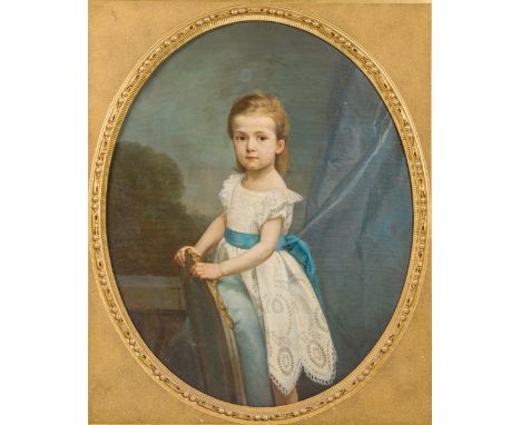 Gabriel Golse (1830-1879): Portrait of a girl, possibly the artist's daughter, oil on canvasWork: 104 x 80 cmFrame: 146 x 125