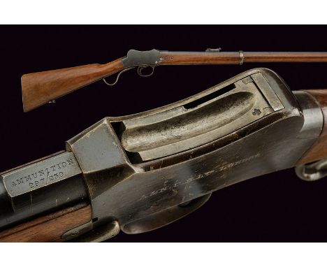 A cadet's Martini type rifle dating: third quarter of the 19th Century provenance: England Round, rifled barrel with foresigh