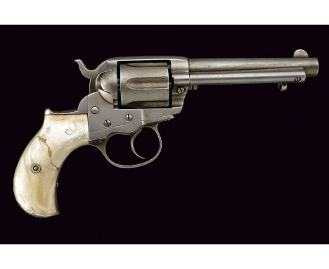 Colt Model 1877 Lightning D.A. Revolver dating: 1875-1890 provenance: USA Round, rifled barrel, with address of the manufactu