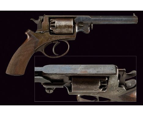 An Adams percussion revolver dating: third quarter of the 19th Century provenance: England Octagonal, rifled, 11 mm cal. barr