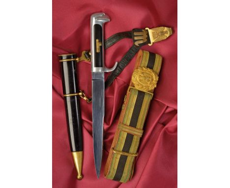 A MVSN officer's dagger dating: last quarter of the 20th Century provenance: Italy Straight, single -and false-edged blade, c