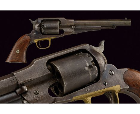 Remington New Model Army Revolver dating: third quarter of the 19th Century provenance: USA Octagonal, rifled barrel with for