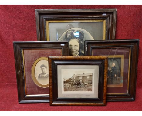 4 Edwardian photographic portrait prints.