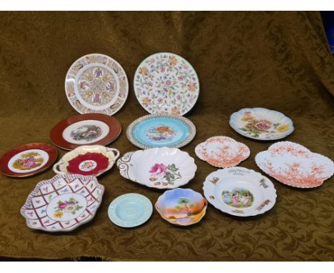 Victorian and later decorative flatwares to include Foley Wildman, Spode, Paris Royal, etc.