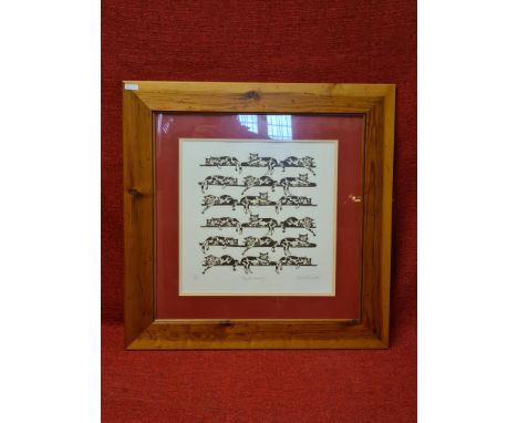 Framed print Lazy Cat Hierarchy by Susan Read.
