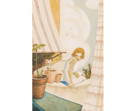 ERWIN STOLZ* (Gießhübl-Sauerbrunn 1896 - 1987 Wien)SonntagMischtechnik/Papier 47 x 31 cmmonogrammiert ESTverso beschriftet So