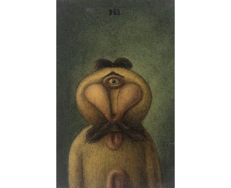 LEOPOLD LÖWY (Wien 1871 - 1940 Wien)Einäugiger mit SchnauzerÖl/Leinwand/Karton 14 x 9 cmSCHÄTZPREIS / ESTIMATE € 600 - 1200ST