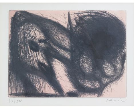 ARNULF RAINER* (geboren 1929 in Baden)Ahnt, 1967Kaltnadelradierung/Papier 28,8 x 39 cmsigniert Rainernummeriert 63/80SCHÄTZPR