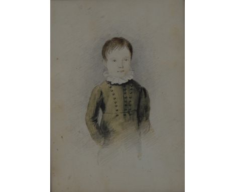 English School (19th century)Portrait of a Young Boy of Titlewatercolour, 16.5cm x 11.5cm