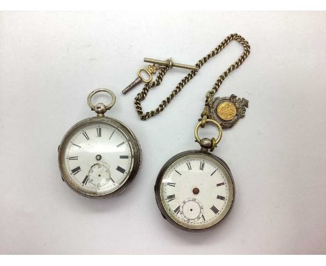 The Lancashire Watch Co; A Victorian Hallmarked Silver Cased Openface Pocketwatch, Chester 1894, the unsigned white dial with