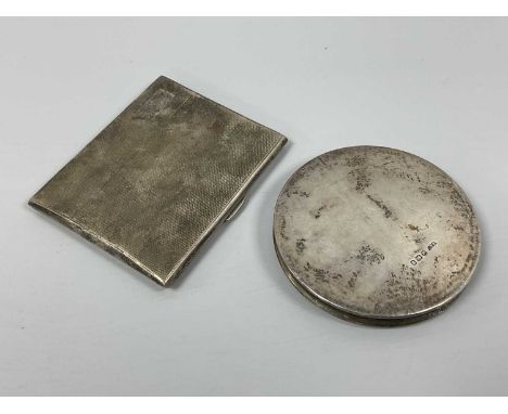 An Art Deco Hallmarked Silver Cigarette Case, Birmingham 1936, J.G.Ltd, of rectangular form with allover engine turned design