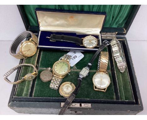An Assortment of Gent's Wristwatches, to include Timex Electric, Roamer, Timex Waterproof, H.L.Brown Ltd 17 Jewels Incabloc, 