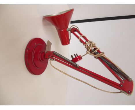 Vintage anglepoise lamp on a cast iron base